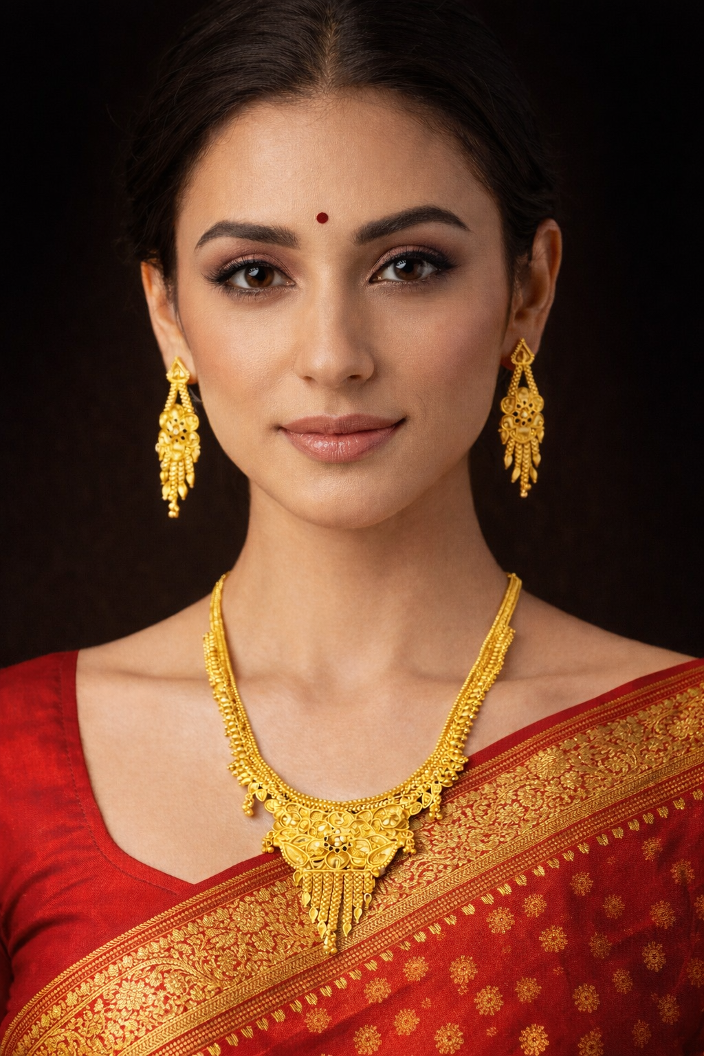 Divine Elegance Traditional Gold Necklace