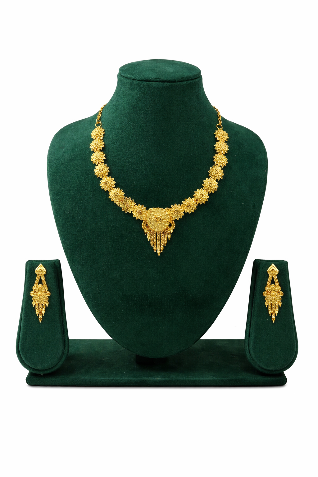 Sacred Floral Temple Gold Necklace