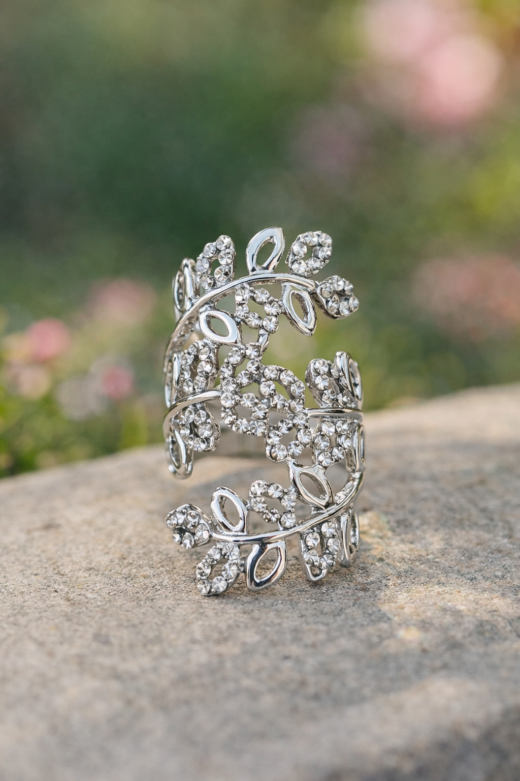 Diamond Vine Statement Ring