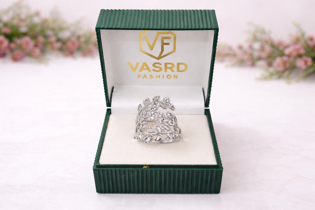 Diamond Vine Statement Ring