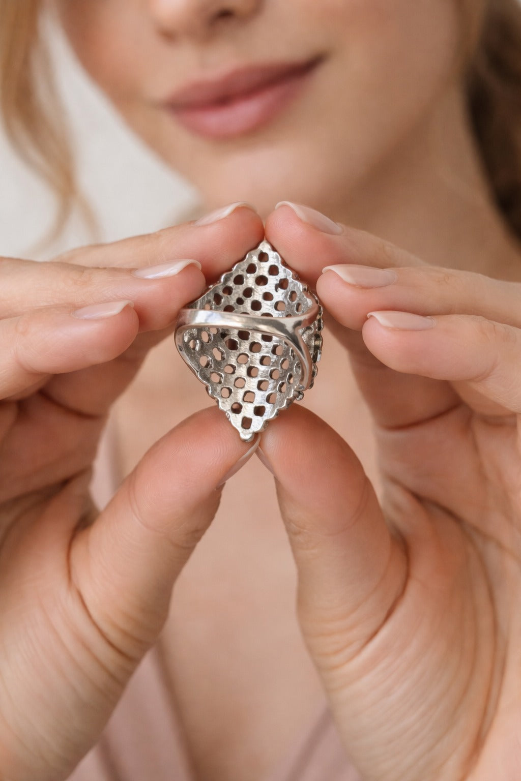 Diamond Studded Statement Ring