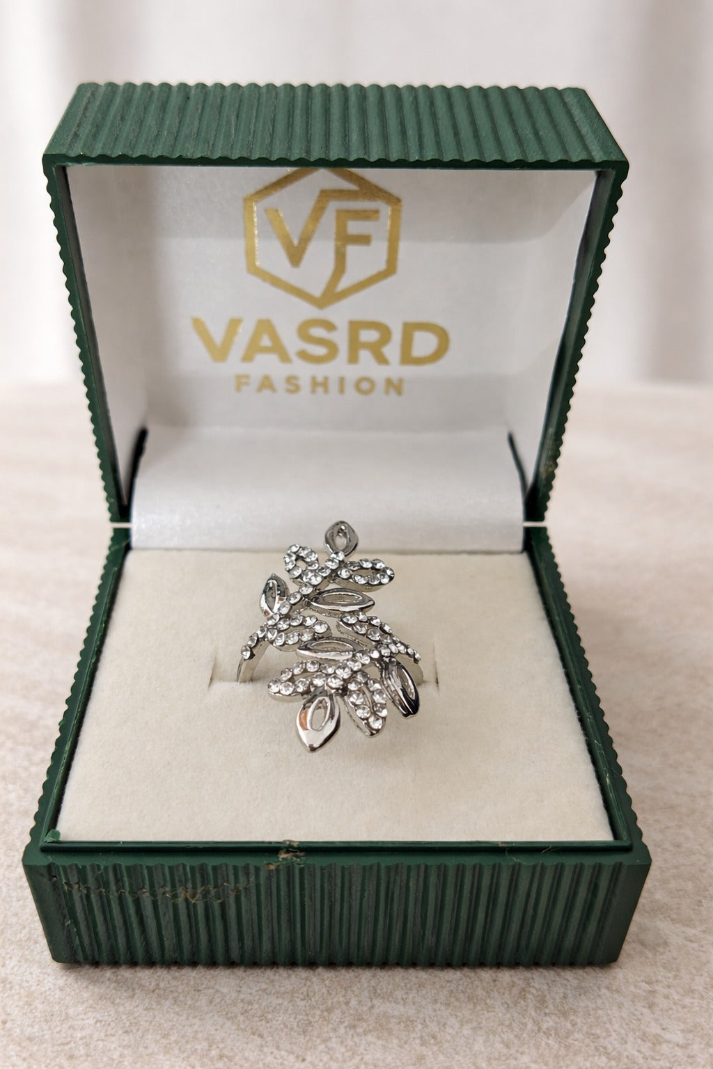 Diamond Leaf Designer Ring