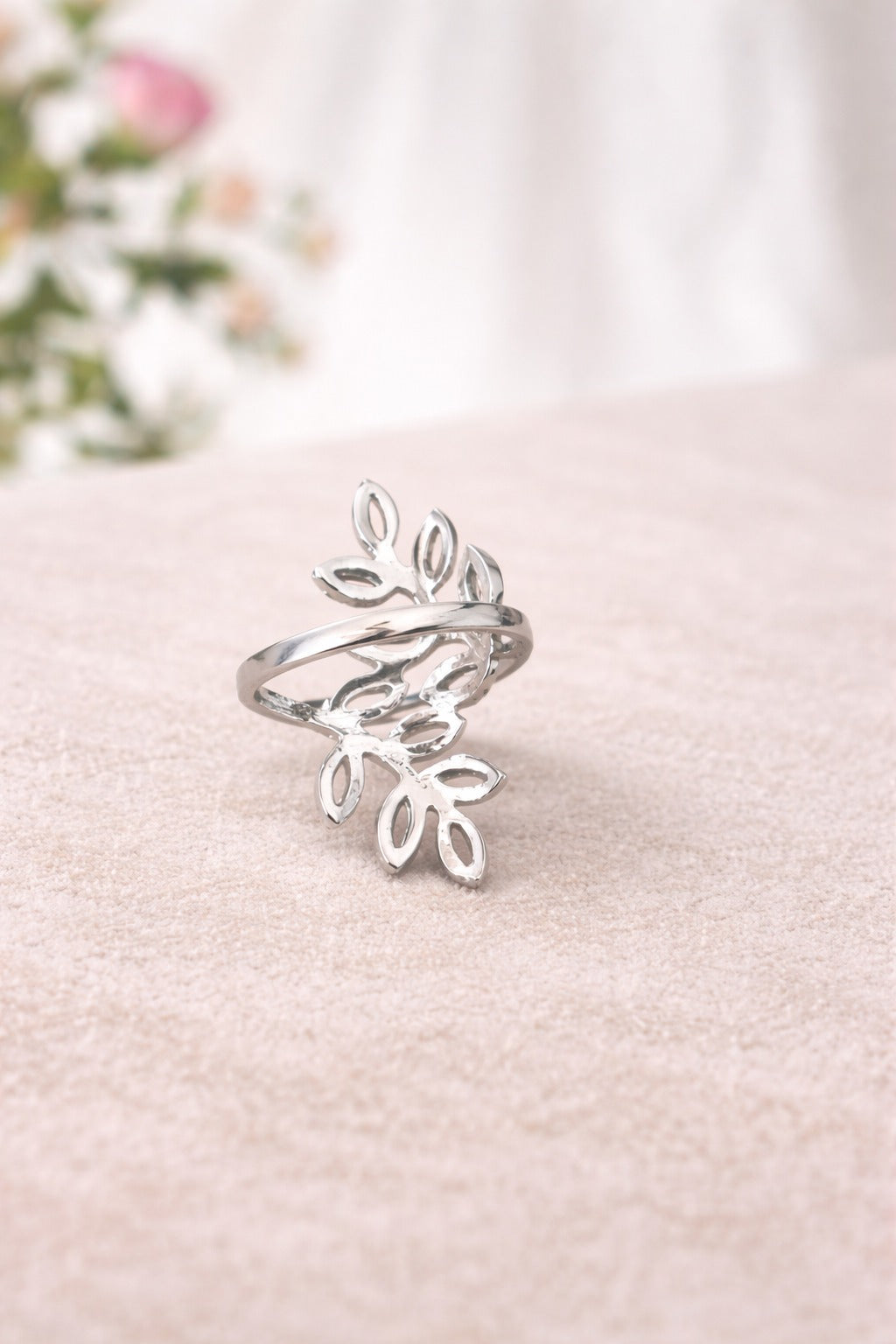 Diamond Leaf Designer Ring