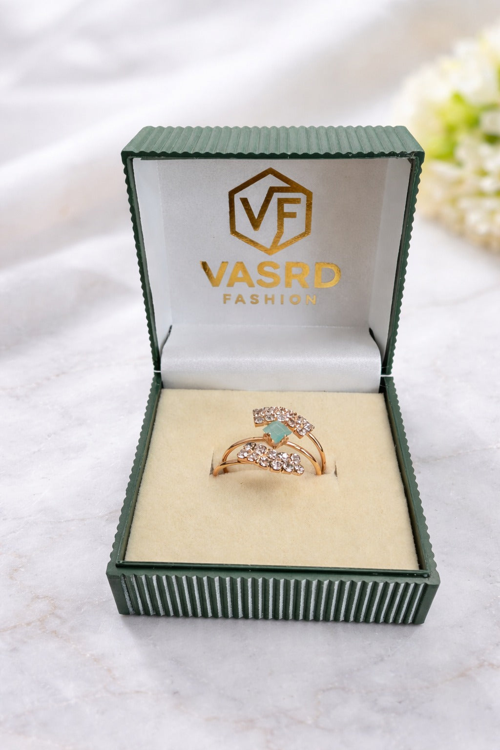 Aurora Crystal Wrap Ring