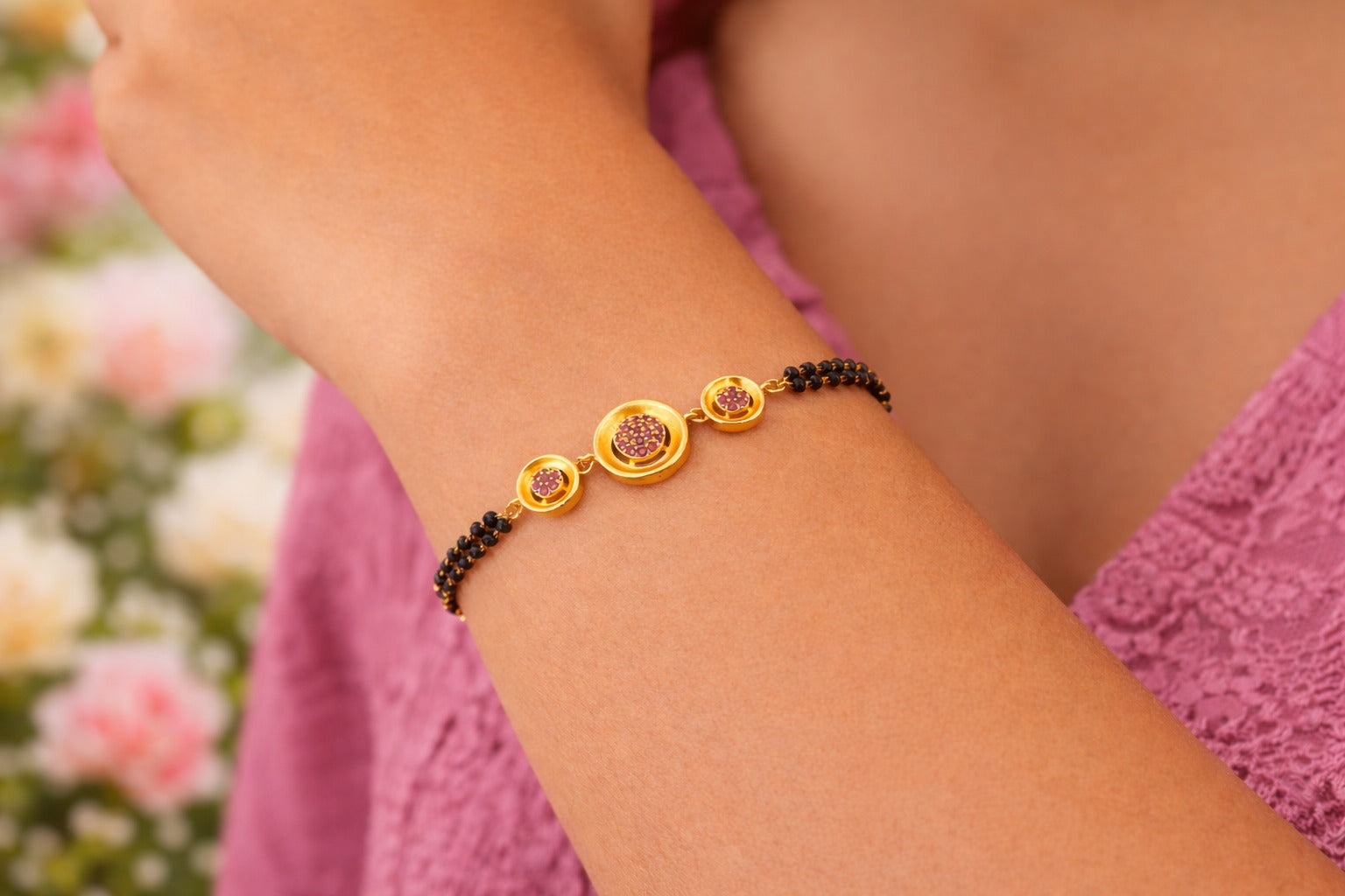 Elegant Gold Mangalsutra Bracelet