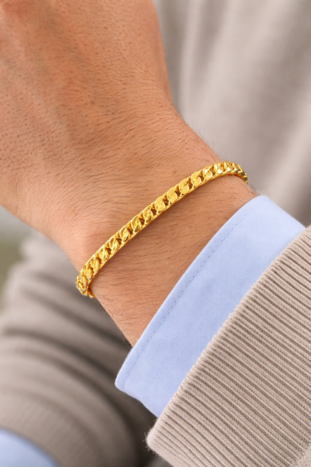 Gold-tone link bracelet