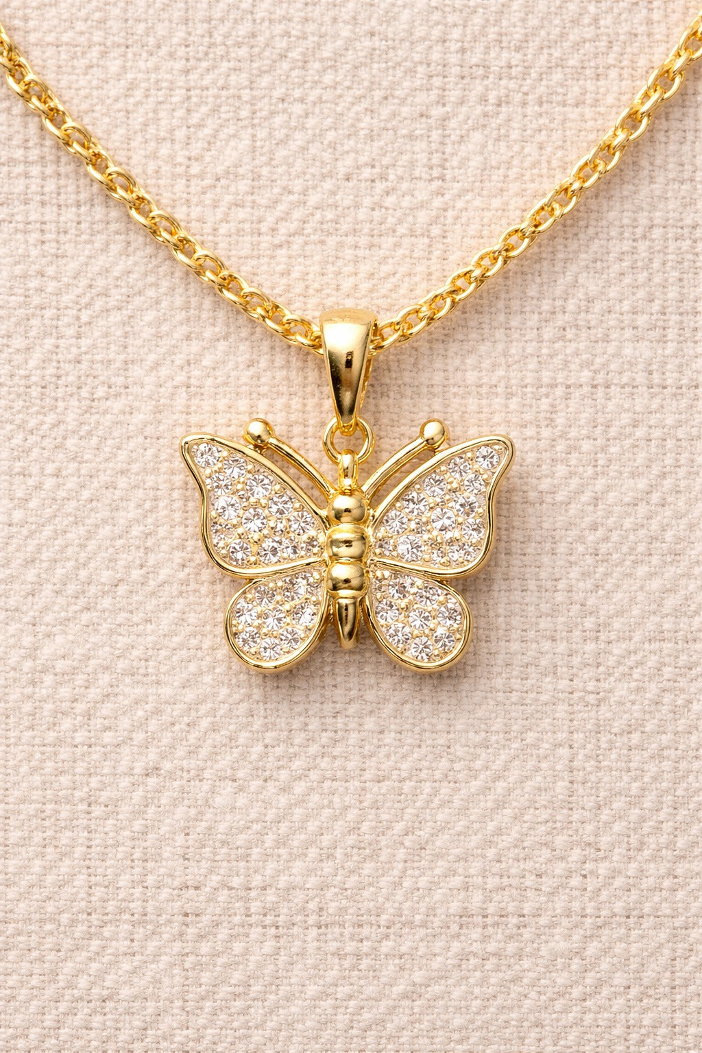 Golden Butterfly Pendant