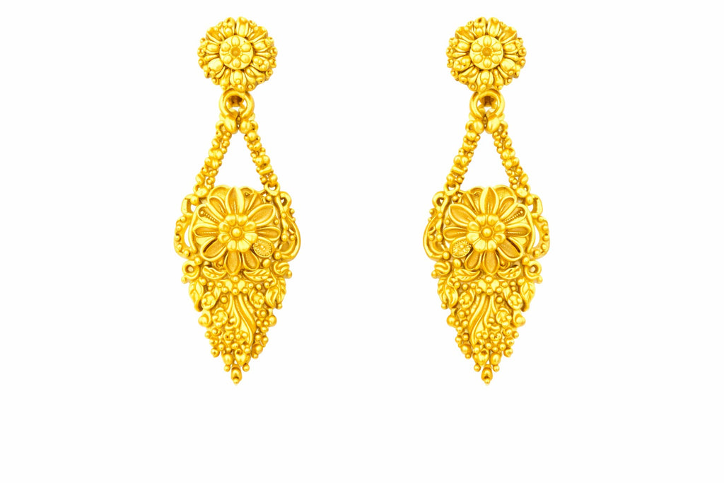 Royal Paisley Blossom Gold Necklace Set