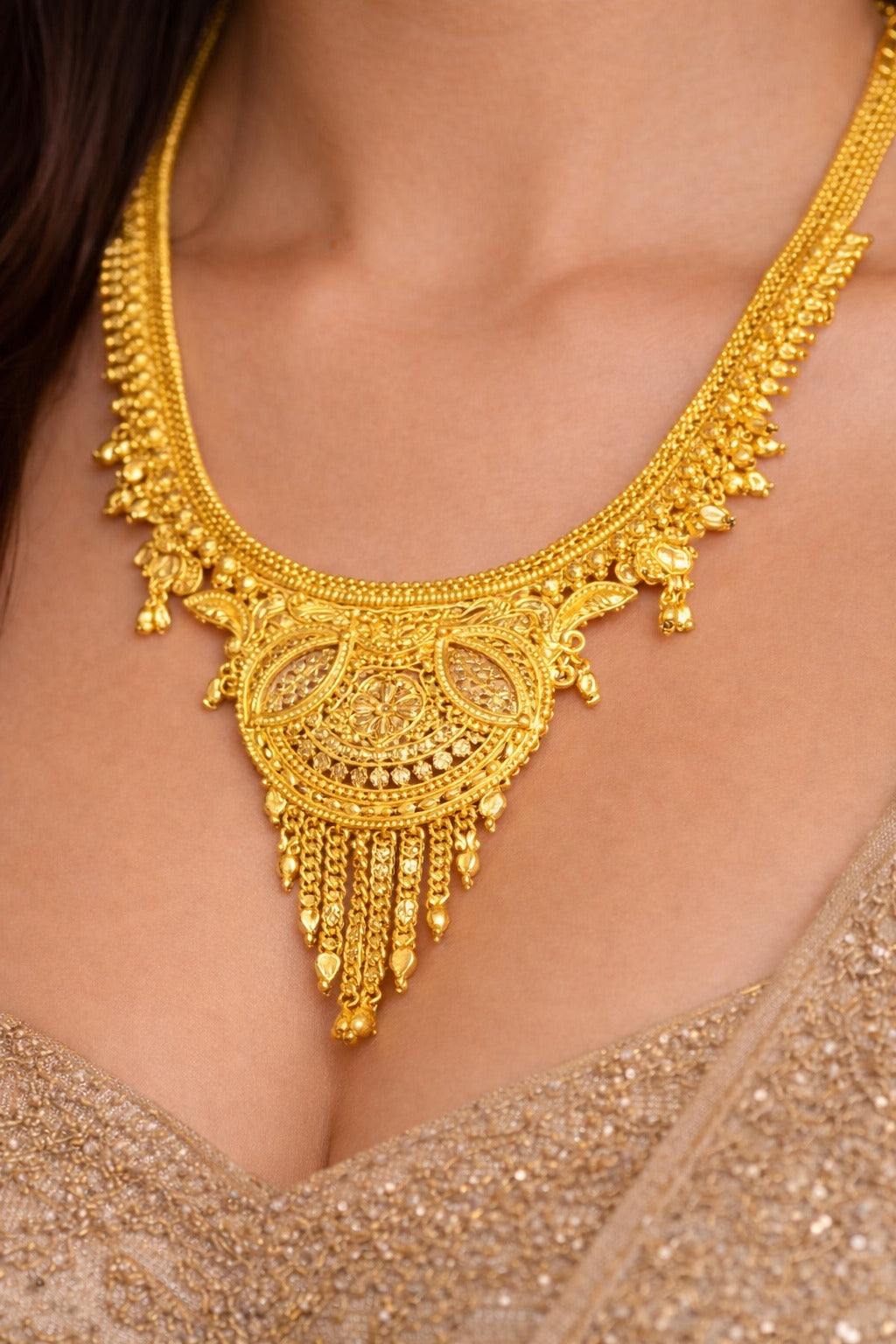 Royal Temple Heritage Gold Necklace Set