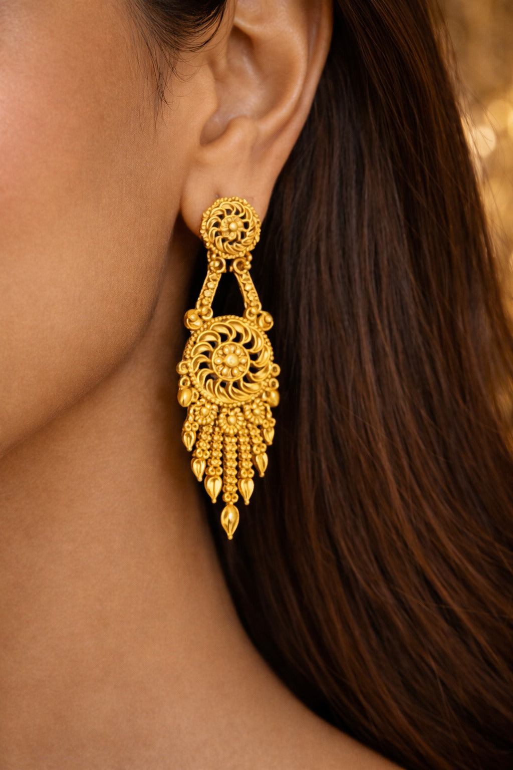 Golden Spiral Elegance Necklace Set