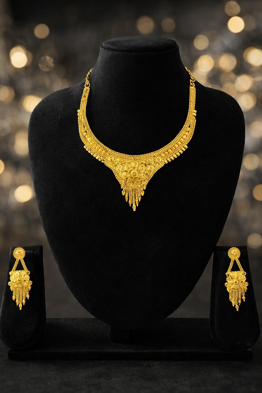 Timeless Floral Majesty Necklace Set