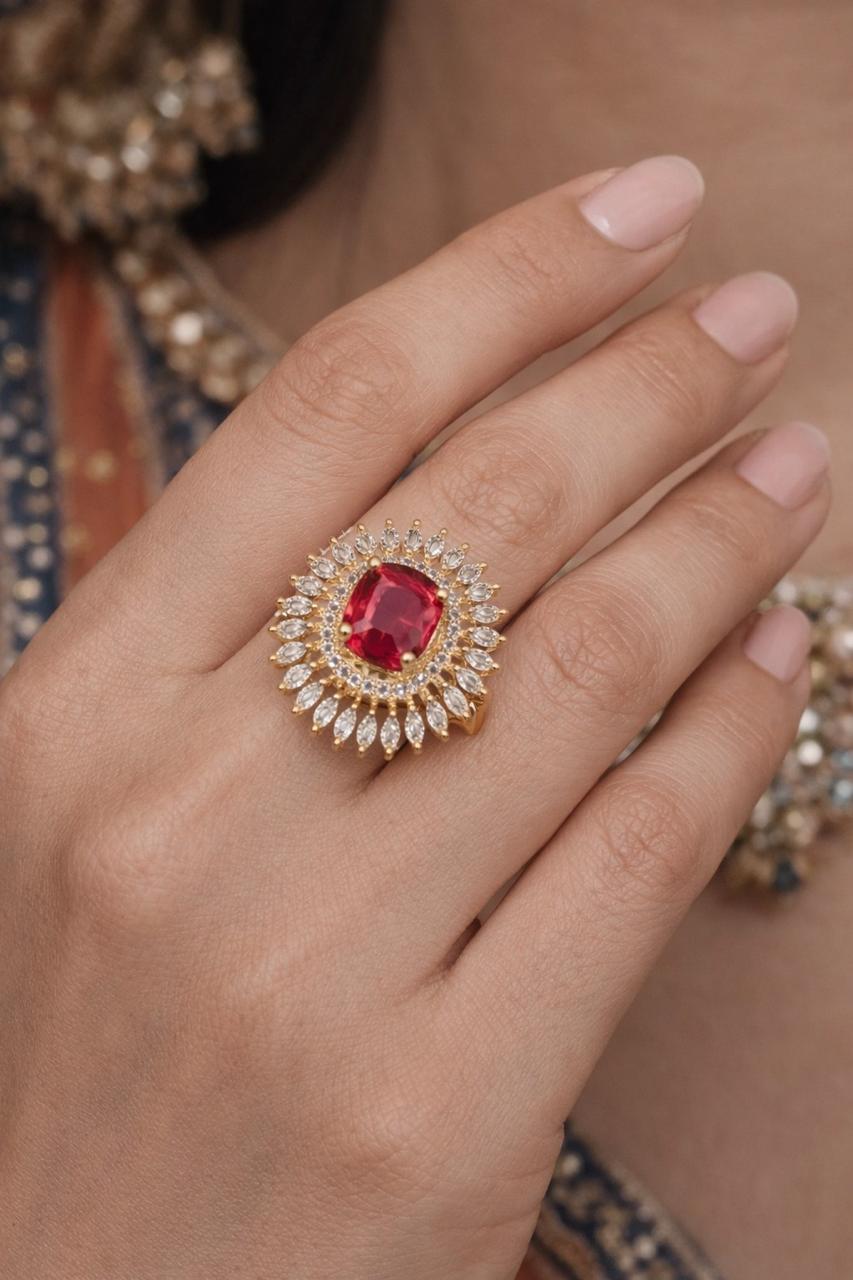 Grand Celebration Ruby Statement Ring