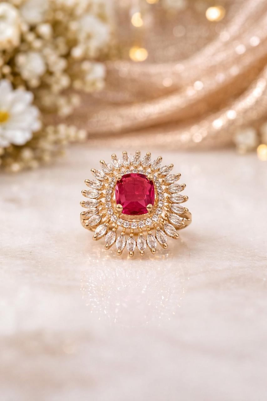 Grand Celebration Ruby Statement Ring